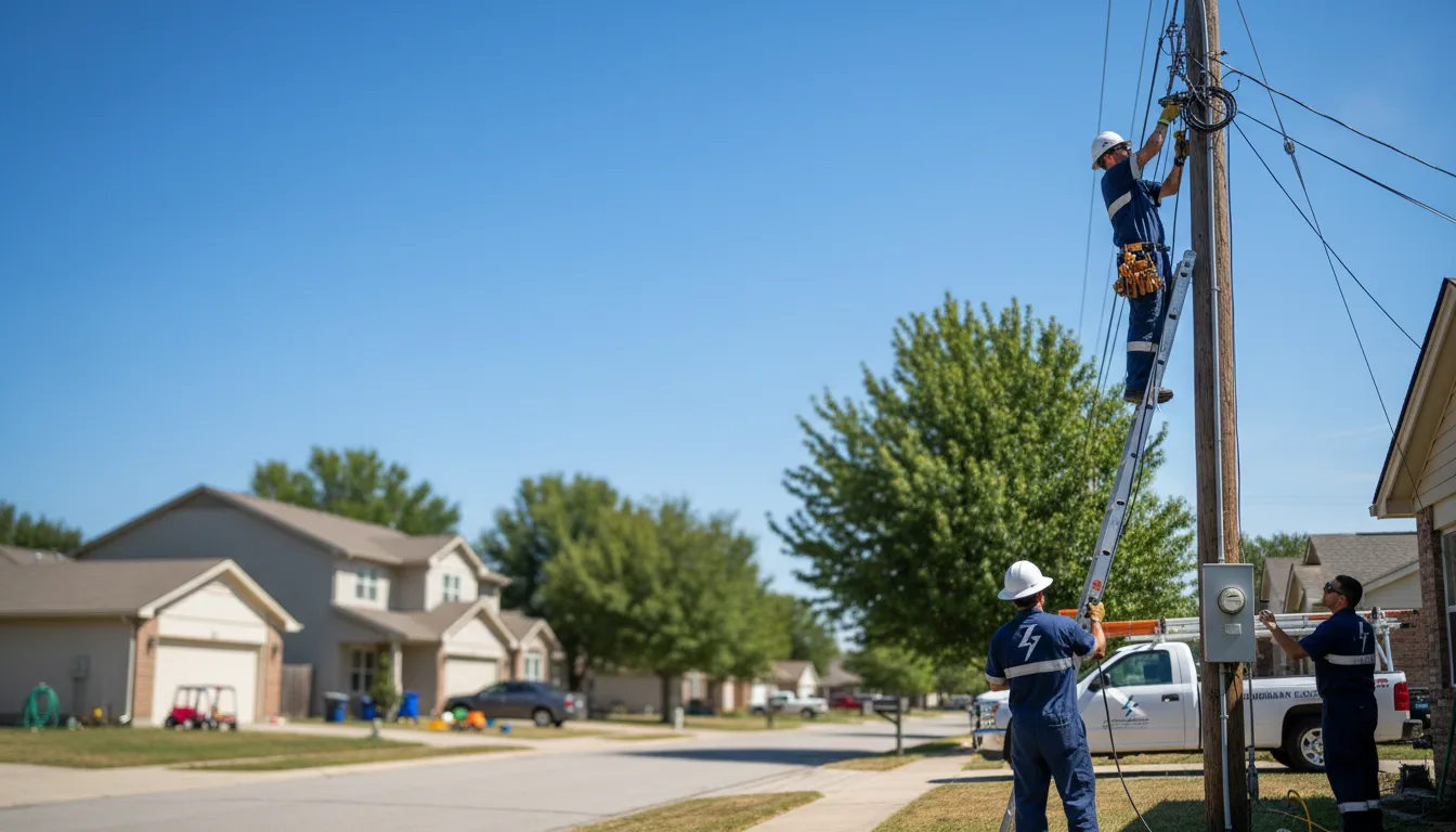 Residential electrician providing installation services in Mount Holly, AR